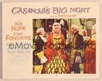 9k190 CASANOVA'S BIG NIGHT LC #1 '54 wacky image of Bob Hope in drag with granny glasses!