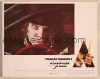 9k198 CLOCKWORK ORANGE LC #1 '72 Stanley Kubrick classic, creepy close up of Malcolm McDowell!