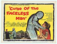 9k025 CURSE OF THE FACELESS MAN TC '58 volcano man of 2000 years ago stalks Earth to claim girl!