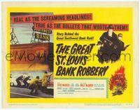 9k046 GREAT ST. LOUIS BANK ROBBERY TC '59 Molly McCarthy & Steve McQueen in his second movie!