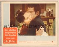 9k273 HEIRESS LC #1 '49 William Wyler, romantic c/u of Olivia de Havilland & Montgomery Clift!
