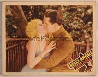 9k274 HELL'S ANGELS LC R37 sexiest barely-dressed Jean Harlow kissing James Hall, Howard Hughes