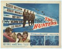 9k054 HUNTERS TC '58 jet pilot drama, Robert Mitchum & Robert Wagner, May Britt!