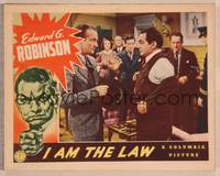 9k280 I AM THE LAW LC '38 law professor & prosecutor Edward G. Robinson threatens crook!