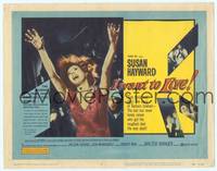 9k057 I WANT TO LIVE TC '58 Susan Hayward as Barbara Graham, a party girl convicted of murder!