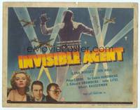 9k061 INVISIBLE AGENT TC '42 fx image of invisible man with WWII airplanes, Peter Lorre