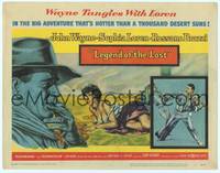 9k072 LEGEND OF THE LOST TC '57 art of John Wayne, who tangles with sexiest Sophia Loren!