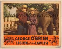 9k319 LEGION OF THE LAWLESS signed LC '40 by Virginia Vale, who's standing close up w/George O'Brien