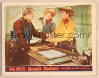 9k348 NEVADA BADMEN signed LC #2 '51 by I. Stanford Jolley, who's robbing Whip Wilson!