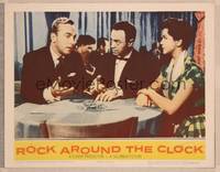 9k407 ROCK AROUND THE CLOCK LC '56 Alan Freed listens to why he should book Bill Haley & Comets!