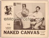 9k497 VERY NAKED CANVAS LC '65 join an artist as he searches for beautiful models to paint!