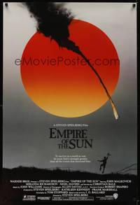9m193 EMPIRE OF THE SUN advance 1sh '87 Stephen Spielberg, John Malkovich, first Christian Bale!