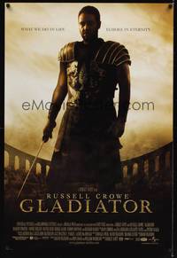 9m239 GLADIATOR DS int'l 1sh '00 Russell Crowe, Joaquin Phoenix, directed by Ridley Scott!