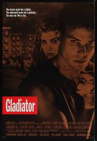 9m241 GLADIATOR int'l 1sh '92 boxing melodrama, James Marshall, win or die!