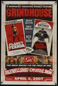 9m256 GRINDHOUSE advance DS 1sh '07 Rodriguez & Tarantino, Planet Terror & Death Proof!