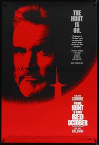 9m280 HUNT FOR RED OCTOBER 1sh '90 Russian military submarine captain Sean Connery, the hunt is on