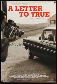 9m361 LETTER TO TRUE arthouse 1sh '04 image of Bruce Weber filming dog in car looking from window!