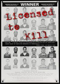 9m362 LICENSED TO KILL arthouse 1sh '97 killers of homosexuals, creepy mugshot images!