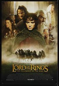 9m371 LORD OF THE RINGS: THE FELLOWSHIP OF THE RING advance DS 1sh '01 J.R.R. Tolkien, Elijah Wood!