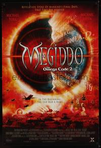 9m397 MEGIDDO: THE OMEGA CODE 2 DS int'l 1sh '01 Apocalyptic, in the beginning, the end had a name!