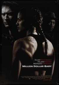 9m407 MILLION DOLLAR BABY advance DS 1sh '04 Clint Eastwood, boxer Hilary Swank!