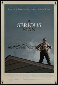 9m486 SERIOUS MAN DS 1sh '09 Coen Brothers directed, Michael Stuhlbarg on roof!