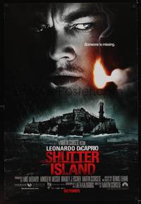 9m493 SHUTTER ISLAND advance DS 1sh '10 Martin Scorsese, cool image of Leonardo DiCaprio!