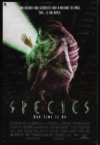 9m509 SPECIES 1sh '95 creepy artwork of alien Natasha Henstridge in embryo sac!