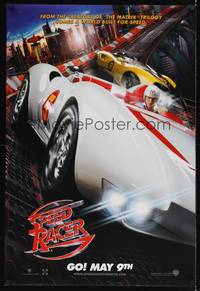 9m510 SPEED RACER teaser DS 1sh '08 Emile Hirsch in the title role, Matthew Fox!