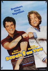 9m530 STUCK ON YOU style A advance DS 1sh '03 Matt Damon & Greg Kinnear as conjoined brothers!