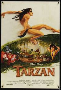9m540 TARZAN DS 1sh '99 cool Walt Disney jungle cartoon, from Edgar Rice Burroughs story!
