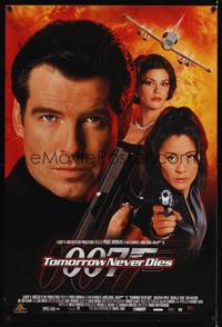 9m558 TOMORROW NEVER DIES video 1sh '97 Pierce Brosnan as James Bond 007, Michelle Yeoh!