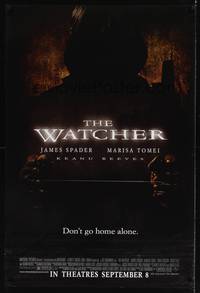 9m584 WATCHER advance DS 1sh '00 Keanu Reeves, James Spader, Marisa Tomei, spooky man w/garrote!