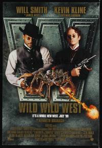 9m602 WILD WILD WEST advance DS 1sh '99 Will Smith, Kevin Kline, it's a whole new west!