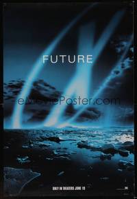 9m613 X-FILES style B teaser DS 1sh '98 David Duchovny, Gillian Anderson, Martin Landau, sci-fi!