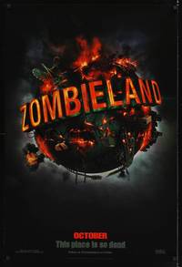 9m619 ZOMBIELAND teaser DS 1sh '09 this place is so dead, wild image of Earth!