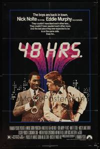 9p012 48 HRS. 1sh '82 Nick Nolte & Eddie Murphy couldn't have liked each other less!