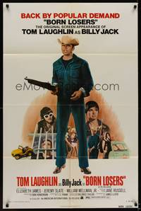 9p110 BORN LOSERS 1sh R74 Tom Laughlin directs and stars as Billy Jack!