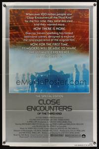 9p157 CLOSE ENCOUNTERS OF THE THIRD KIND S.E. 1sh '80 Steven Spielberg's classic with new scenes!