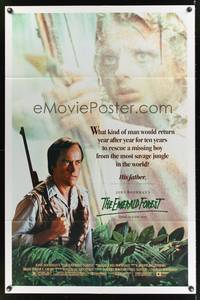 9p220 EMERALD FOREST 1sh '85 John Boorman, Powers Boothe, based on a true story!