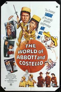 9p974 WORLD OF ABBOTT & COSTELLO 1sh '65 Bud & Lou's greatest laughmakers!