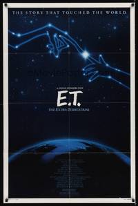 9p214 E.T. THE EXTRA TERRESTRIAL 1sh R85 Steven Spielberg classic, John Alvin art!
