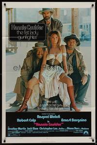 9p324 HANNIE CAULDER 1sh '72 sexiest cowgirl Raquel Welch, Jack Elam, Robert Culp, Ernest Borgnine