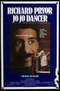 9p368 JO JO DANCER 1sh '86 Richard Pryor in the role of his life, comic biography!