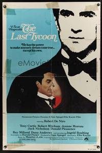 9p409 LAST TYCOON 1sh '76 Robert De Niro, Jeanne Moreau, directed by Elia Kazan!