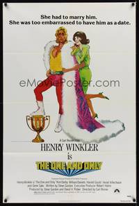 9p582 ONE & ONLY 1sh '78 Kim Darby was too embarrassed to have wrestler Henry Winkler as a date!