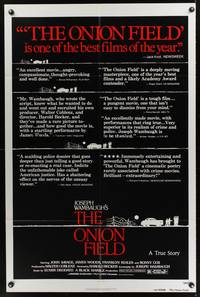 9p588 ONION FIELD reviews 1sh '79 what happened was true, the real crime is what happened after!
