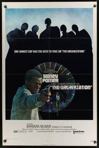 9p592 ORGANIZATION 1sh '71 close up of Sidney Poitier as Mr. Tibbs, an honest cop with guts!