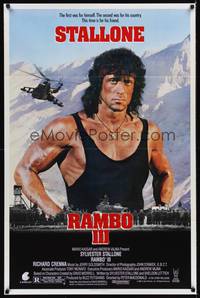 9p668 RAMBO III 1sh '88 Sylvester Stallone returns as John Rambo, this time is for his friend!