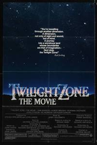 9p911 TWILIGHT ZONE no border style 1sh '83 Joe Dante, Spielberg, from Rod Serling TV series!